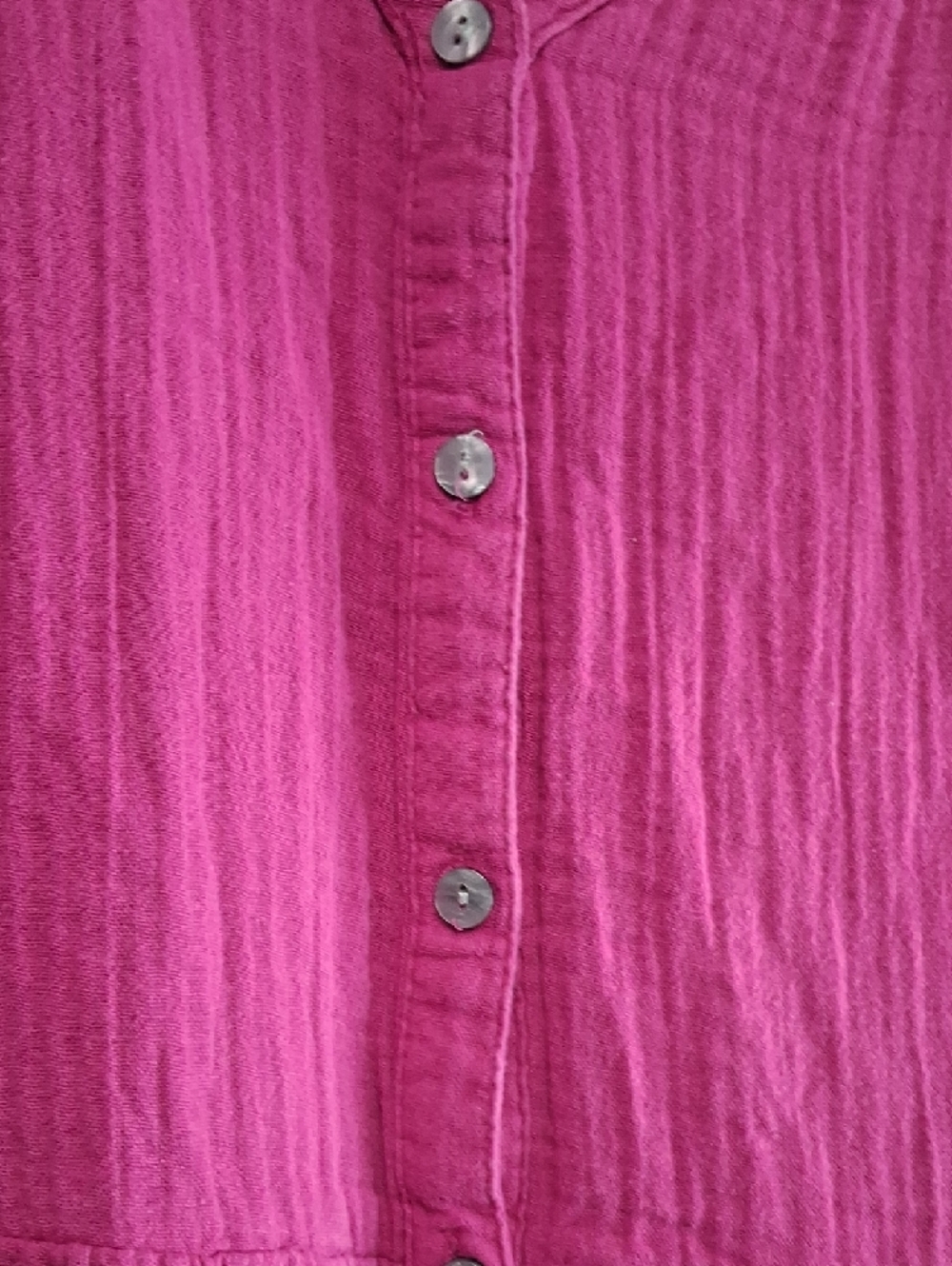 Sonoma Fuchsia Button-Front Midi Dress - Picture 4 of 9